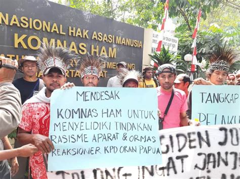 Komnas HAM Didesak Usut Rasisme Terhadap Mahasiswa Papua Di Jatim