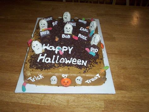 Halloween Cemetery - CakeCentral.com