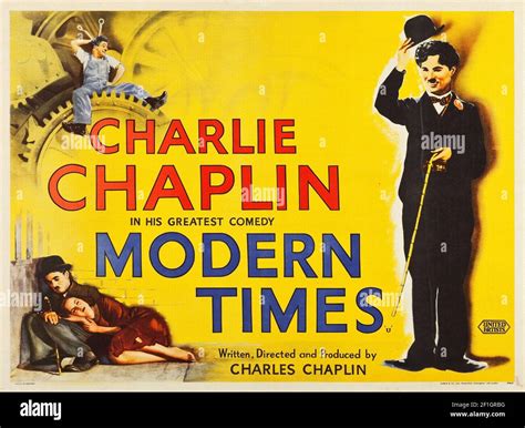 Chaplin modern times poster hi-res stock photography and images - Alamy