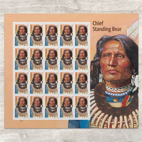 2023 Us Chief Standing Bear Stamps Outfitees