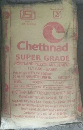 Chettinad Cement Ppc Cement At Rs 395 Bag In Dindigul ID 20711175148