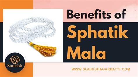 Benefits of sphatik mala | how to use Sphatik Mala - Sourish Agarbatti