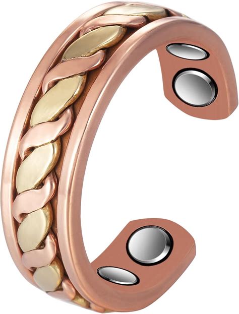 Amazon Wollet Copper Ring For Women Adjustable Pure Copper