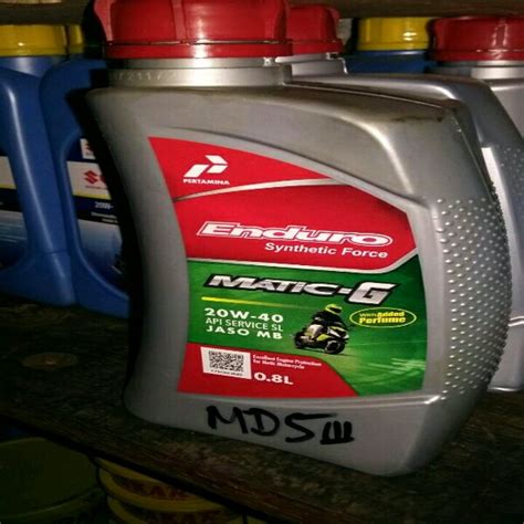 Jual Oli Mesin Motor Pertamina Enduro Matic G 20W40 Kemasan 800ml Di