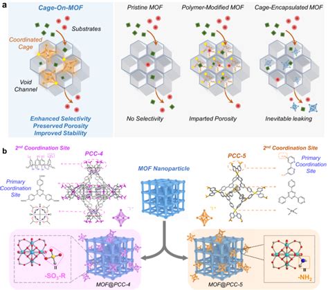 A Cage On Mof Strategy To Coordinatively Functionalize Mesoporous Mofs