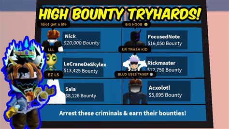 Collecting High Bounties From Tryhards In Roblox Jailbreak Youtube