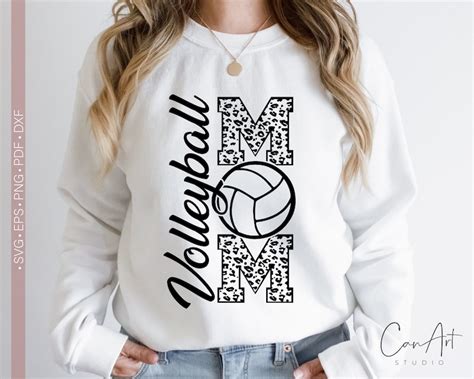 Volleyball Mom Svg Volleyball Mama Shirt Design Volleyball Etsy