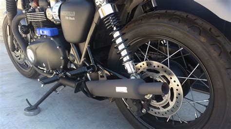 Triumph Bonneville T120 MassMoto Exhaust Dual Slip-On Silencers ...