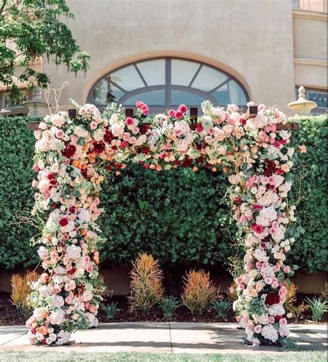Wedding Arch With Tons Of Flowers Full Floral Arch Full Flower Arch