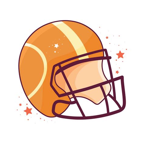 american football yellow helmet 16926726 Vector Art at Vecteezy