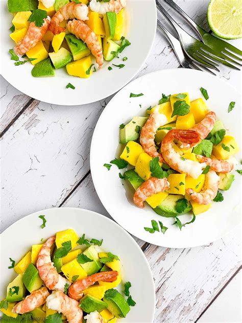 Prawn Mango Avocado Salad With Lemon Lime Vinaigrette Flavour And Savour