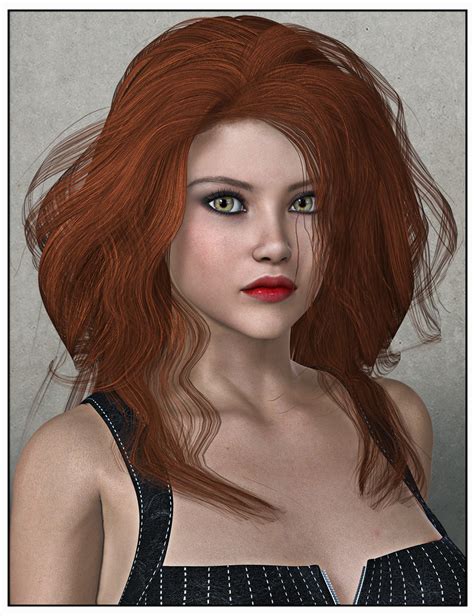 Jena Hair for Genesis 2 Female(s) and Victoria 4 | Daz 3D