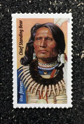 2023usa Forever Chief Standing Bear Single Stamp Mint Postage Ebay