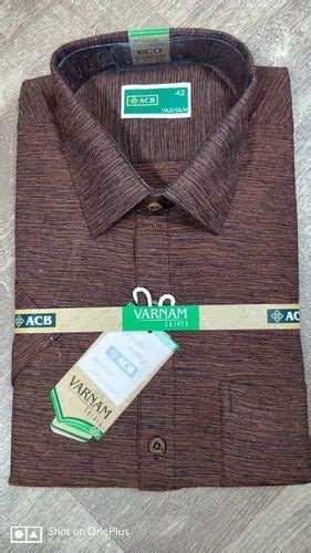 Acb Plain Casual Wear Full Sleeve Mens Cotton Shirt Machine Wash Size