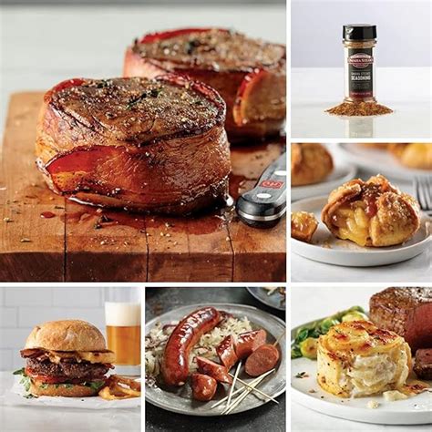 Omaha Steaks Deluxe T Package 4x Bacon Wrapped Filet Mignons 4x Omaha Steaks