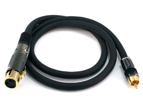 Monoprice 3ft Premier Series XLR Female To RCA Male Cable 16AWG Gold