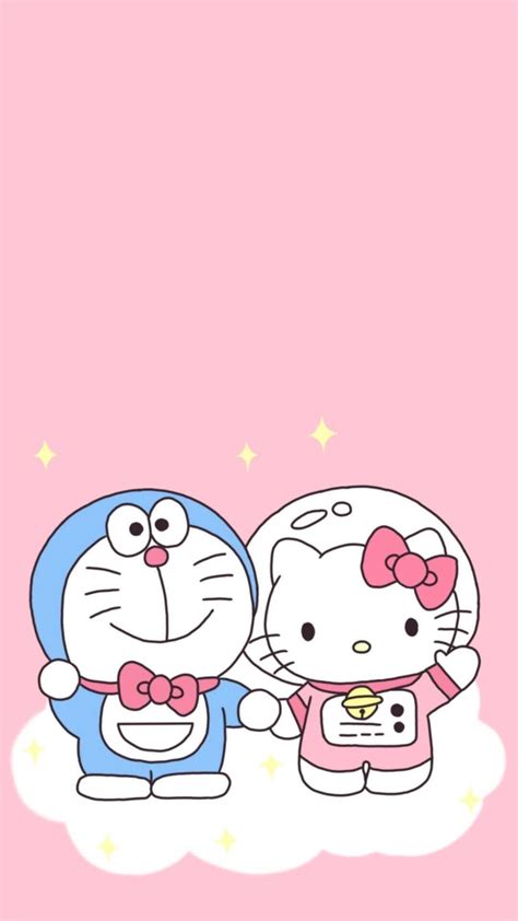 Hello Kitty And Doraemon Wallpaper Wa Hello Kitty Iphone Wallpaper