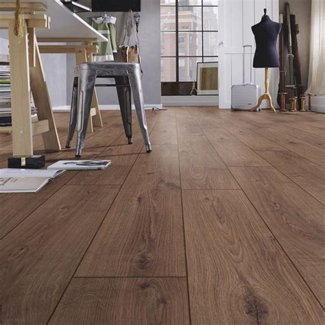 Liberty 12mm Country Oak Dark Laminate Flooring Leader Floors