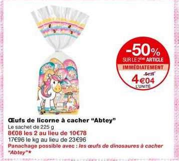 Promo œufs De Licorne à Cacher abtey chez Monoprix iCatalogue fr