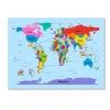 Trademark Fine Art - 22"x32" Michael Tompsett 'childrens World Map ...