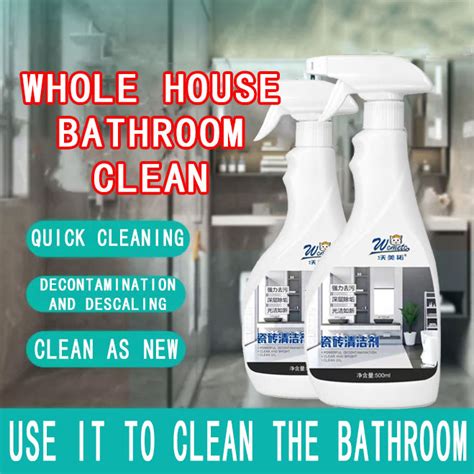 Tiles Cleaner Stain Remover Bathroom Cleaner Stain Remover Bathroom Water Stains Remover 500ml 5