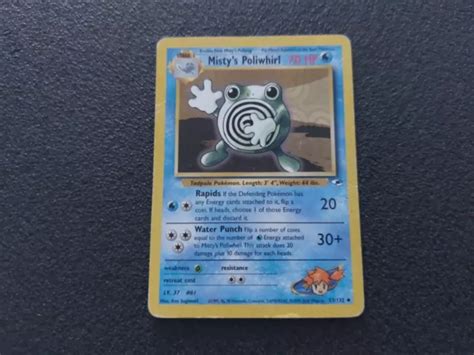 CARTE CARD POKÉMON pokemon Misty s Poliwhirl Tetarte 53 132 EUR 9 99