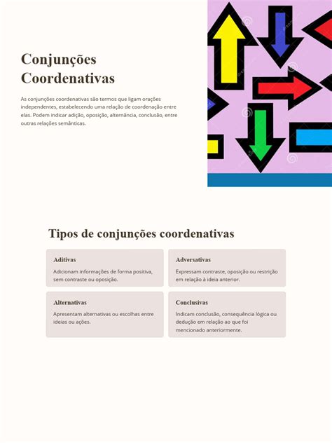 O Que É Coordenativas - Tipos e Exemplos de Conjunções Coordenativas | PDF | Lógica
