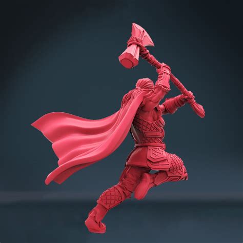 Thor Statues 3d Model Ready To Print Obj Fbx Stl