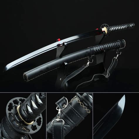 Buy TRUEKATANA Handmade Spring Steel Black Blade Real Japanese Katana