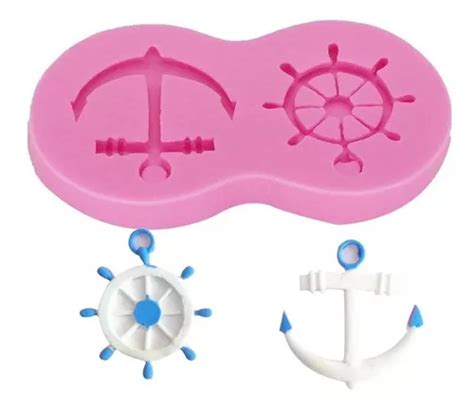 Molde De Silicone Ncora Volante De Barco Leme Navio N Utico Mercadolivre