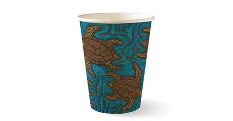 Indigenous Coffee Cups Art Series Single Wall Cups Biopak Australia