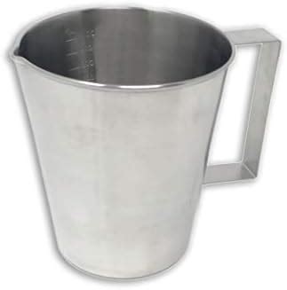 Edu Labs Stainless Steel Graduated Lab Beakers With Handles 1000mL