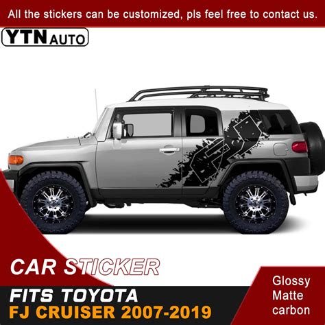 Auto Stickers Fit Voor Toyota Fj Cruiser 2007 2017 2018 2019 Side Body