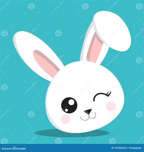 BUNNY EMOJI GREAT 05 stock vector. Illustration of emoji - 197982226