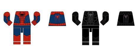 Lego Black Spiderman Face Decals