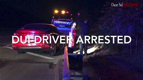 Dui Driver Arrested After Colliding With K Rail Youtube