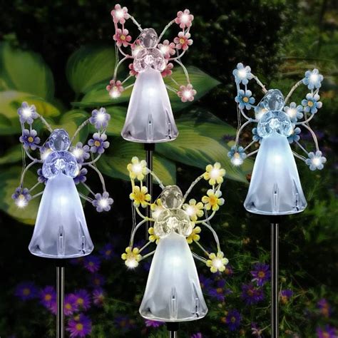 Solar Angel Garden Stake Light Outdoor Eternal Light With 7 LEDs For