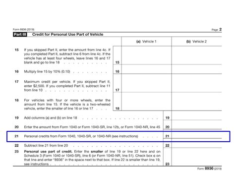 Irs Form 8936 For 2023 - Printable Forms Free Online