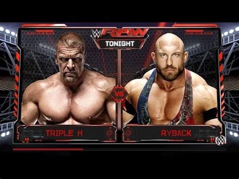 WWE Triple H Vs Ryback YouTube