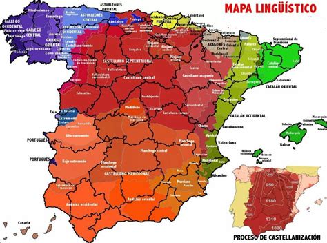 Map of Languages spoken in Spain and dialectical varieties : r/coolguides