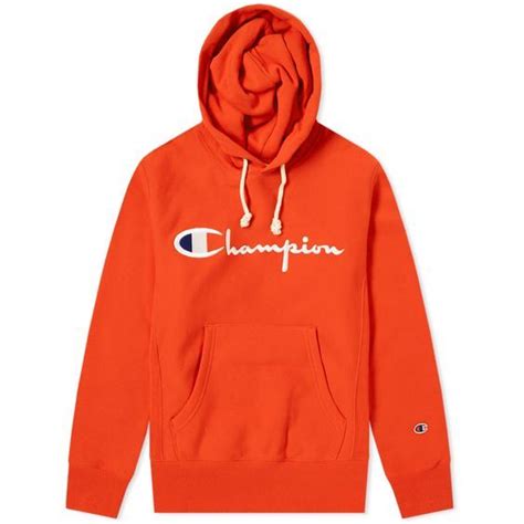 Champion Hoodie Orange Champion Clothing Hoodies Hoodies Men