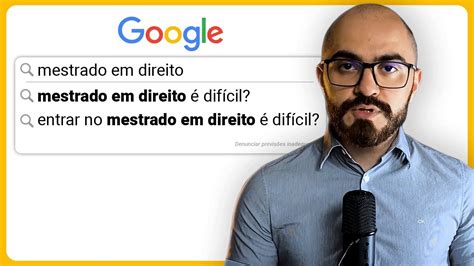 É difícil entrar no mestrado em direito AMD 01 YouTube