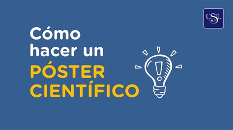 Cómo Hacer Un Póster Científico Youtube