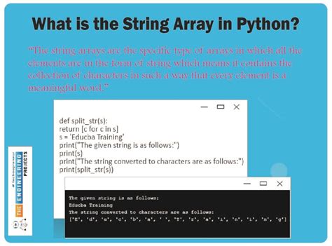 String Array Using Jupyter Notebook In Python The Engineering Projects