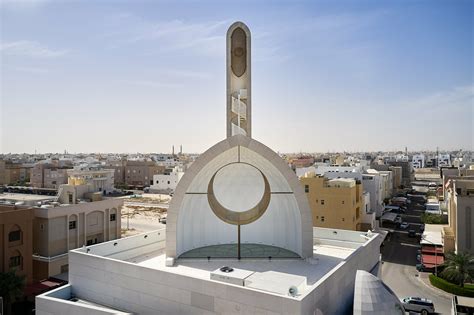 stacked volumes & half domes shape babnimnim's kuwait mosque