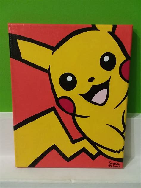 Pikachu Canvas Painting | Mini canvas art, Small canvas art, Cute canvas paintings