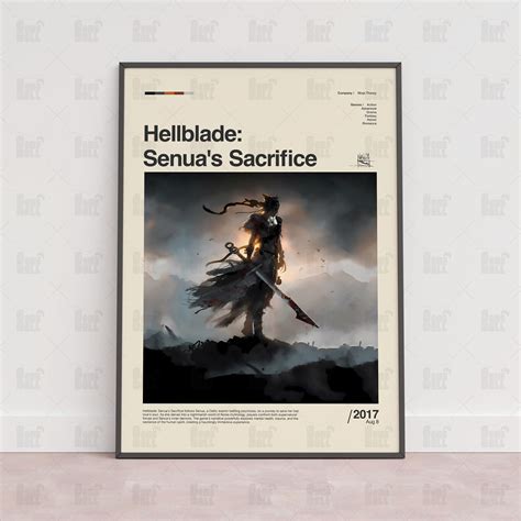 Hellblade Senuas Sacrifice Poster Gaming Room Poster Etsy