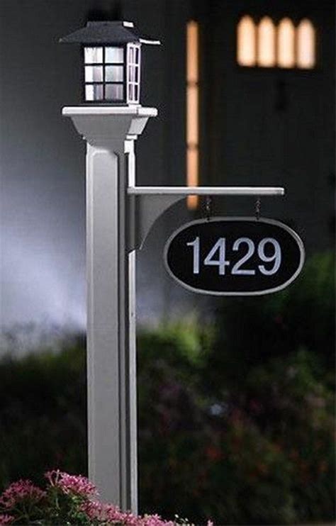 Solar Address Sign Foter