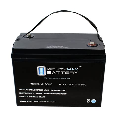 6V 200AH SLA Battery Replacement For Vestil Model EPT 2547 30