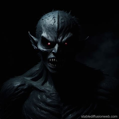 Unseen Monster in Darkness | Stable Diffusion Online